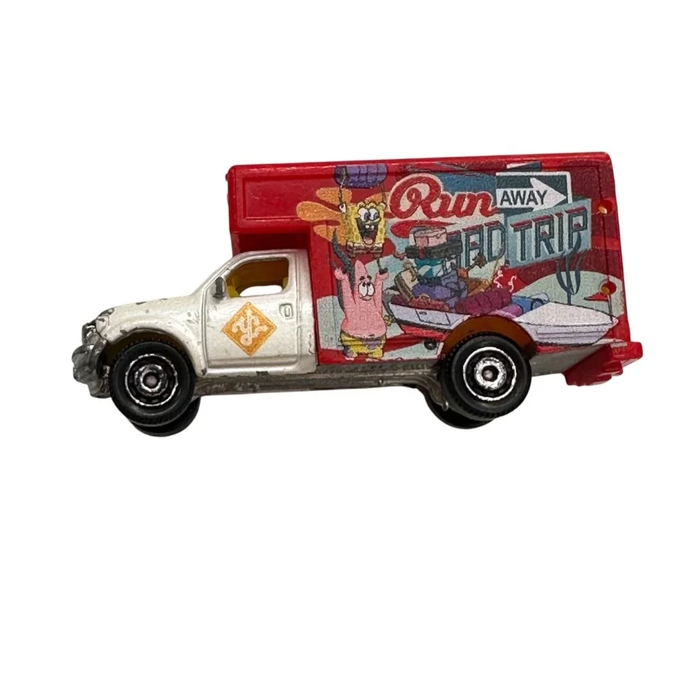 SpongeBob SquarePants Mattel Die-Cast Moving Truck 2008 Collectible Pearl White
